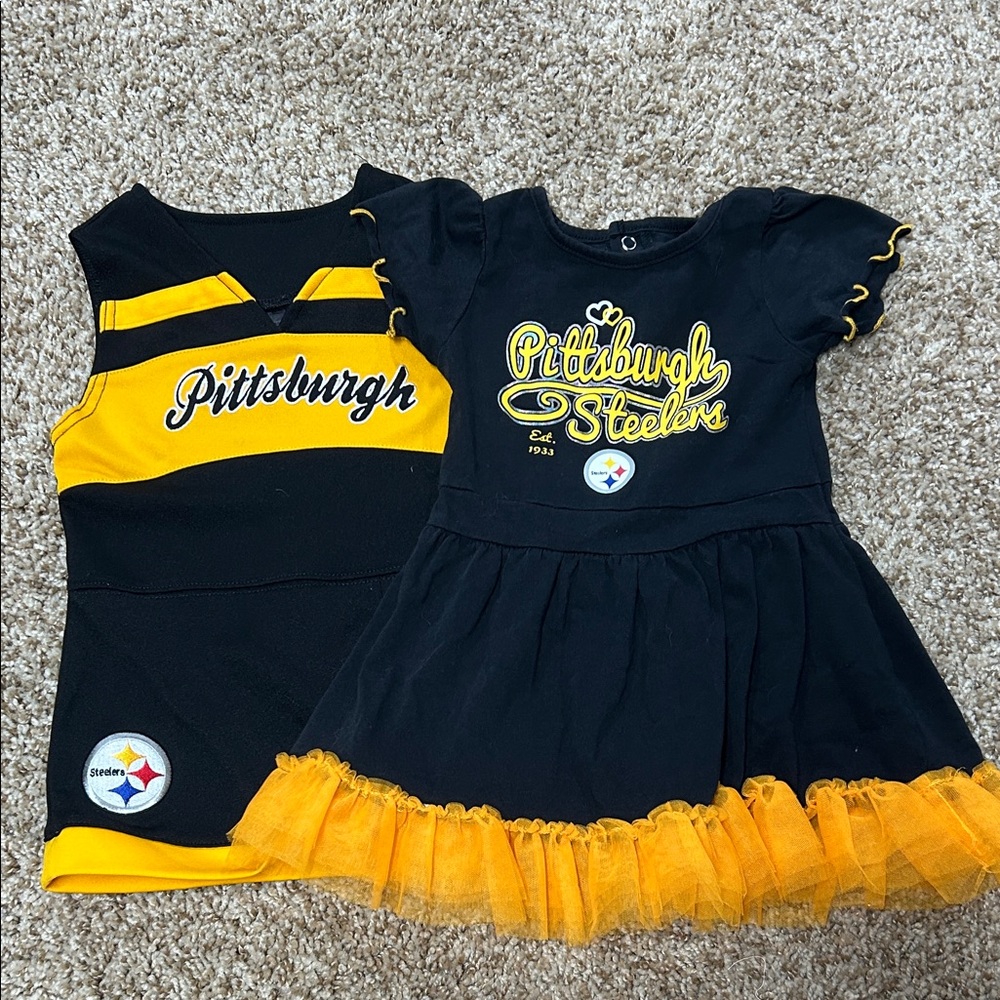 Kids Jersey and Dress Set - Black and Yellow